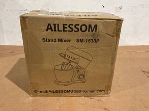 lot 149 image: Ailessom New Stand Mixer,6.5-QT 660W 10-Speed Tilt-Head Kitchen Electric Mixer