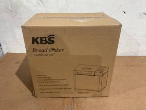 lot 65 image: KBS 19-in-1 2LB Bread Maker Machine Fully Automatic LCD Display,Stainless Steel Model# 013