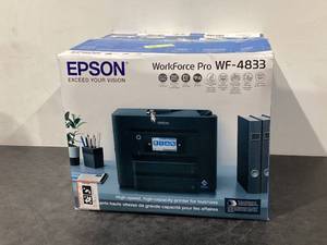 lot 535 image: Epson Workforce Pro WF-4833 Wireless All-in-One Color Inkjet Printer