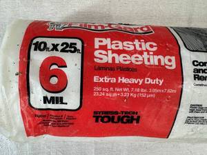 lot 50 image: Film-Gard Plastic Sheeting (10x25ft.)