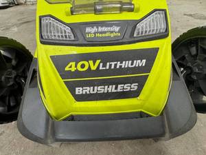 lot 2 image: Ryobi Battery Lawn Mower
