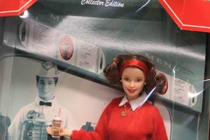 lot 14 image: Collector Edition Coca-Cola Barbie Doll