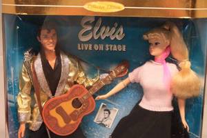 lot 22 image: Collector Edition Barbie Loves Elvis Live On Stage Doll Set