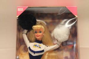 lot 65 image: University of Michigan Cheerleader Barbie Special Edition