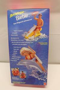 lot 491 image: Baywatch Lifeguard Barbie Doll with Dolphin Friend - Mattel 1994