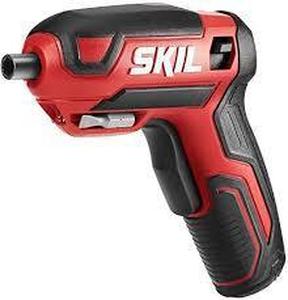 lot 9 image: SKIL Rechargeable 4V Cordless Pistol Grip Screwdriver with 42pcs Bit Set, USB Charger and Carrying Case - SD5618-03