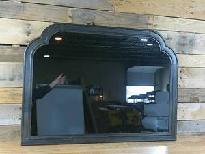 lot 65 image: 36 x 26 French Country Mantel Mirror Black - Threshold