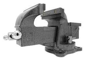 lot 70 image: WEN 5 in. Heavy-Duty Cast Iron Bench Vise with Swivel Base