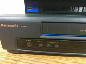 lot 83 image: Dual Lot-Playstation 2 Fat Console & Panasonic VHS Player-Untested-As-Is