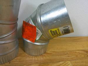 lot 88 image: Set of 5 Master Flow 4 in. 90 Deg. Round Adjustable Elbow