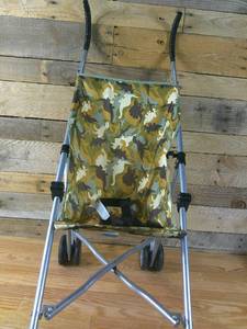 lot 120 image: Costco Camo Umbrella Dino Stroller
