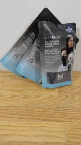 lot 34 image: Set of 4 Mission All-Season Adjustable Gaiters-Navy