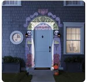 lot 141 image: LED Trick or Treat Cemetery Archway Halloween Lightshow Projection - Hyde & EEK Boutique