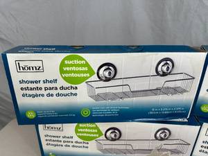 4 New Homz Suction Cup Shower Shelf