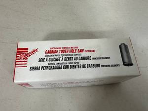New Milwaukee Carbide Tooth Hole Saw 1
