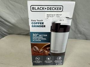 New Black and Decker Easy Touch Coffee  Nut  Spice Grinder