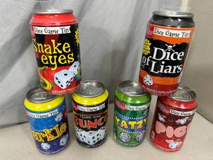 6 New Dice Games in Tins
