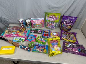 Large Lot of Candy, Tootsie Rolls, Andes Mints, and More