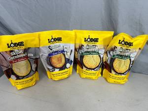 4 New Lodge Cast Iron Skillet Cornbread Mixes