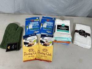 New Towels, Window Cloths, Dusting Cloths, Microfiber, Etc