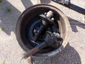 lot 55 image: Pair of Boat Lift Axles and Rims