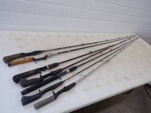 lot 190 image: 7 Fishing Poles