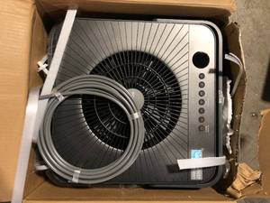 lot 37 image: Midea 50 pt. Coverage Area 4,500 sq. ft Cube Dehumidifier in Gray with Pump ENERGY STAR Most Efficient for Basement or Bedroom  Customer Returns See Pictures