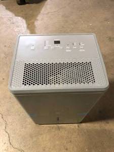 lot 38 image: GE 50-Pint Dehumidifier with Built-in Pump for Basement, Garage or Wet Rooms up to 4500 sq. ft. in Grey   Customer Returns See Pictures