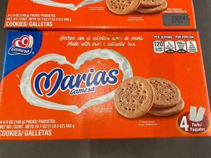lot 25 image: ID 2 - Gamesa Marias Cookies - 3 Packs (19.7 oz Each)