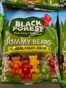 lot 26 image: HI 3 - Lot of 12 Black Forest Gummy Bears Made with Real Fruit Juice