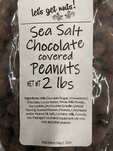lot 42 image: Sea Salt Chocolate Covered Peanuts - 2 Pack