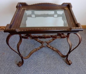lot 695 image: Tray Accent Table.