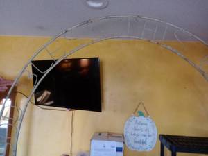 lot 705 image: Garden Arbor. God Bless This Garden