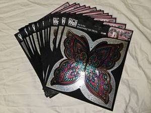 lot 483 image: Mainstreet Wall Creations Peel and Stick Decals Butterfly Swirls (13).