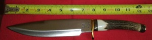 lot 486B image: Frost Whitetail Cutlery Knife with Sheath.