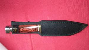 lot 485B image: Frost Iron Horse Bowie Knifewith Sheath.