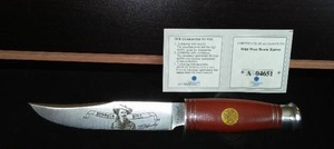 lot 487B image: Limited Edition Falkner Knife with COA.