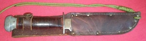 lot 660 image: WWII Original PAL RH-36 Fighting Knife & Sheath