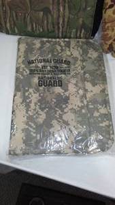 lot 859A image: National Guard Camo 3-Ring Binder And More.