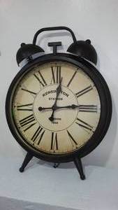 lot 867 image: Classic Metal Wall Clock, Reproduction Of Kensington Station Clock.