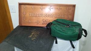 lot 877 image: NWTF National Wild Turkey Federation Boot Tray, Floor Mats And Bag.