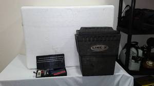 lot 879 image: Insulated Minnow Bucket And More.