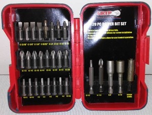 lot 305 image: Grip 29pc. Driver Bit Set.