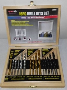 lot 306 image: Grip 16 Pc.. Drill Bits Set