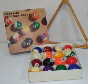 lot 316 image: Supreme Billiard Ball Set W Rack.