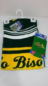 lot 888 image: NDSU Bison Towel And Can Koozie New