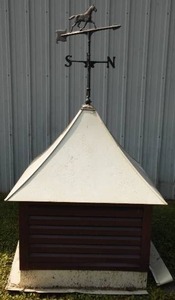 lot 685 image: Cupula With Horse Wind Vane.