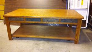 lot 673 image: Coffee Table on Wheels.