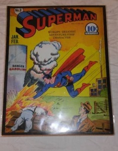 lot 676 image: Superman Poster of a Comic.
