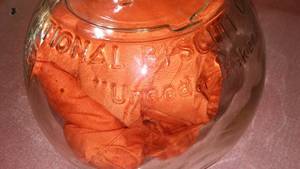 lot 545 image: Rare National Biscuit Company UNEEDA BAKERS Glass Counter Display Jar.